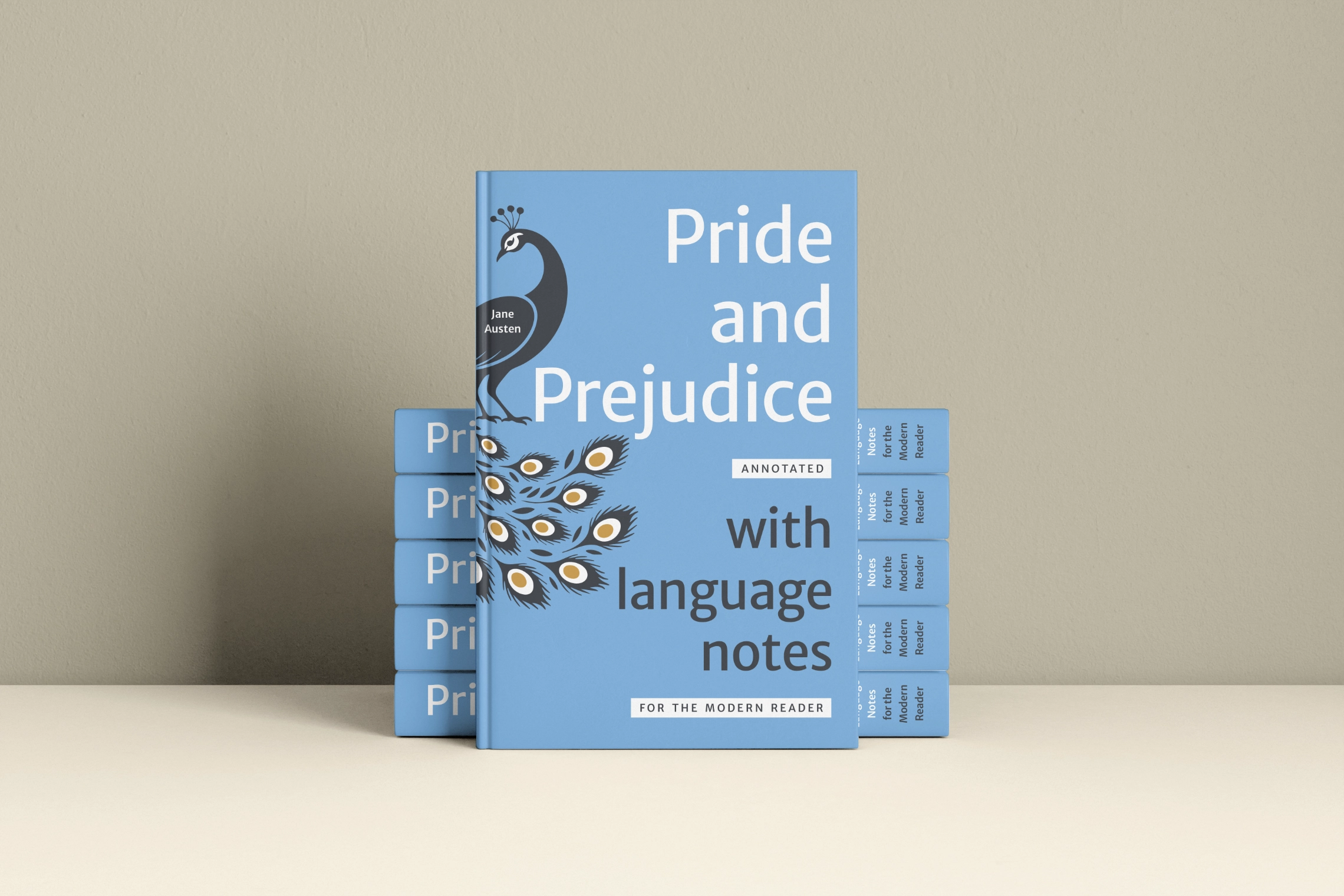 Front cover of the book Jane Austen Pride and Prejudice Annotated: With Language Notes for the Modern Reader