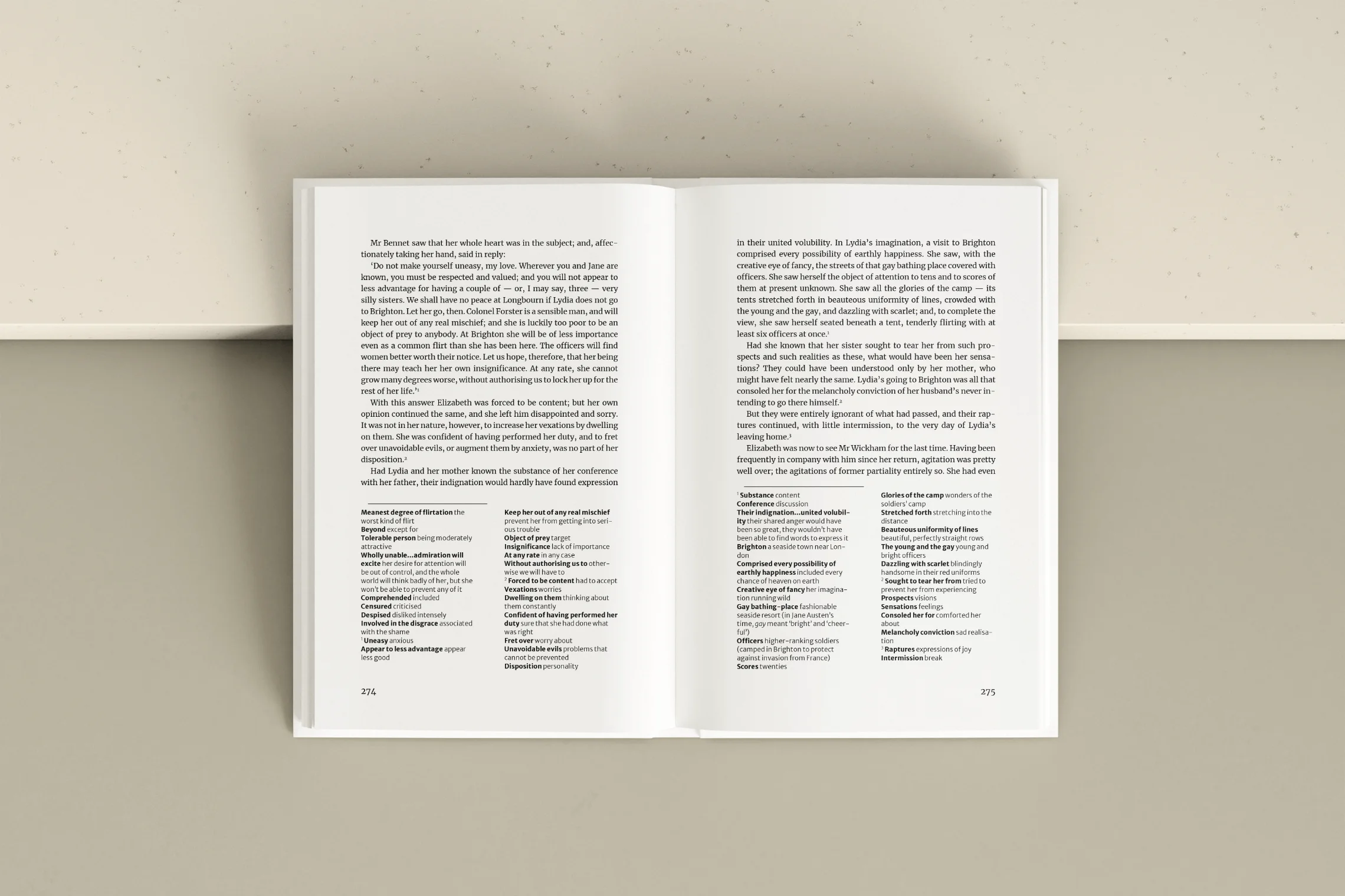 Sample pages of the book Jane Austen Pride and Prejudice Annotated: With Language Notes for the Modern Reader